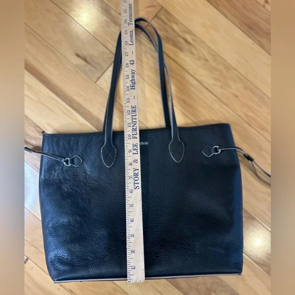 Lodis Black Pebbled Leather Tote Bag - Picture 14 of 14